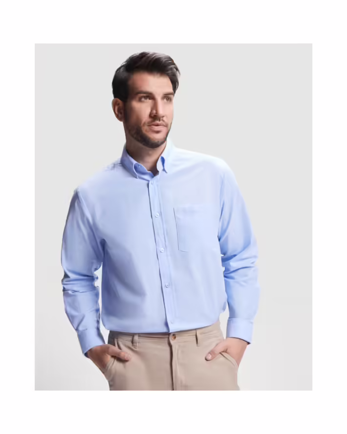 Camisa Laboral Roly Oxford 5507 Hombre Manga Larga - Imagen 6