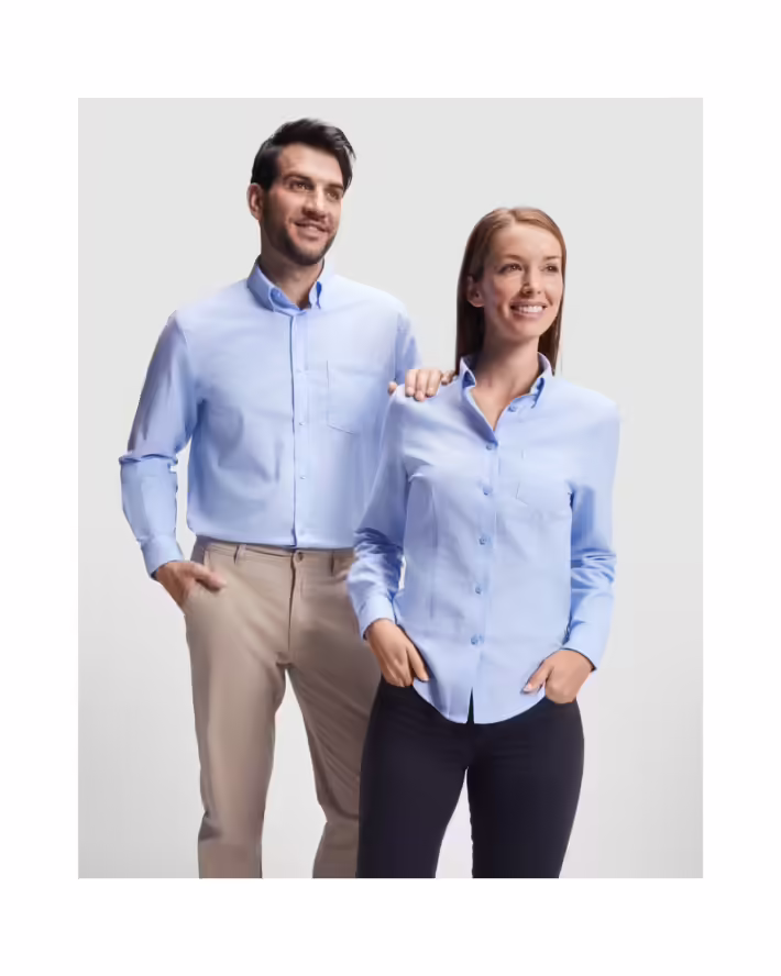Camisa Laboral Roly Oxford 5507 Hombre Manga Larga - Imagen 3