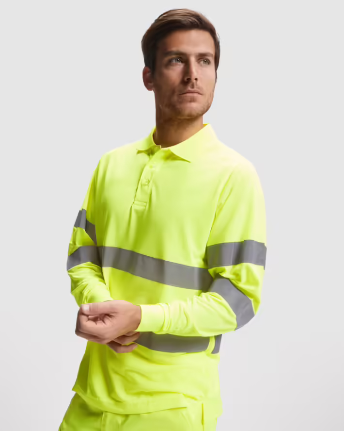 Polo Alta Visibilidad Roly Polaris L/S 9306 Manga Larga - Imagen 3