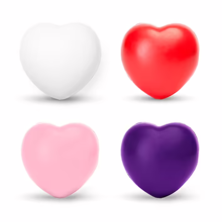 Pelota Anti-Estrés con Forma de Corazón Stamina Biku 1229 - Imagen 3