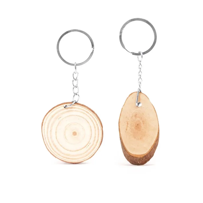 Llavero en Dos Formatos de Madera Natural Stamina Budan 4054 - Imagen 3