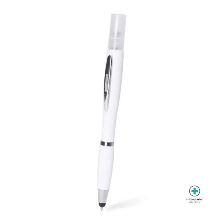*OUTLET* Bolígrafo Anti Bacterias con Pulsador y Pulverizador Recargable Stamina Farber 8022