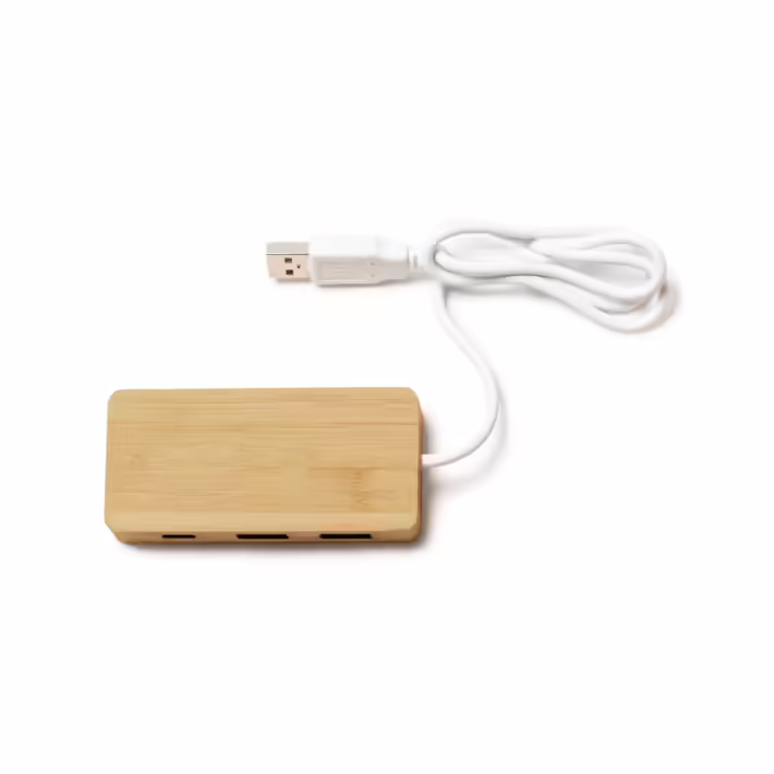 Puerto USB de Bambú Natural Stamina Neptune 3023 - Imagen 4