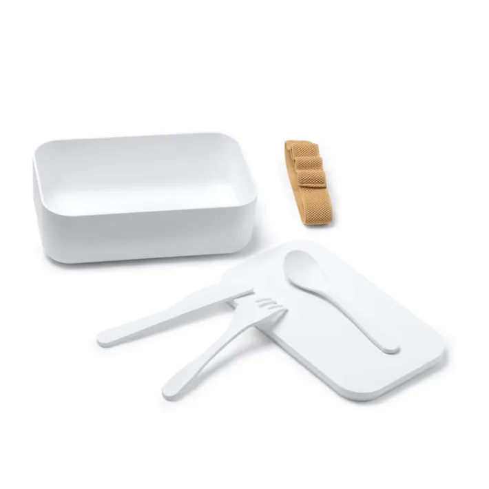 *OUTLET* Fiambrera con Tenedor, Cuchara y Cuchillo Stamina Yobo 4065 - Imagen 4