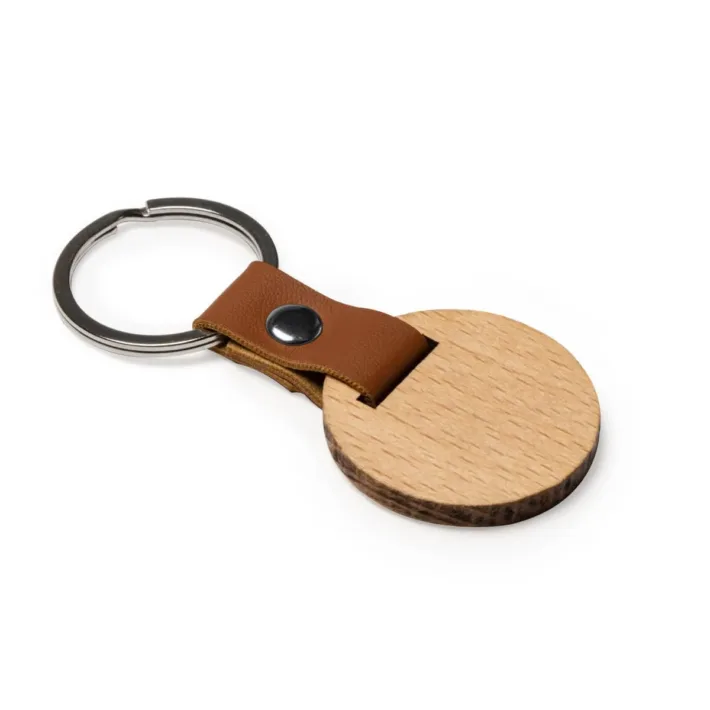 Llavero en Dos Formatos de Madera Natural Marbel 4109