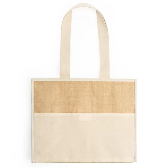 Bolsa Nevera Yute y Algodón Natural Stamina Venice 7161 - Imagen 4