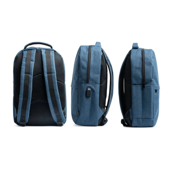 Mochila de Poliéster Reciclado con salida USB Stamina Gregor 7139 - Imagen 4